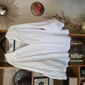 Extra 25% off sale - JL Studio White Cotton shirt with balloon sleeves 26w - $15